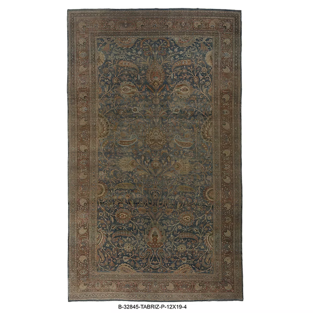 12 x 19.4 ft. Hand Knotted Persian Tabriz