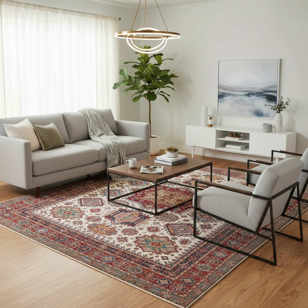 12.2 x 14.11 ft Hand Knotted Fine Kazak Rug