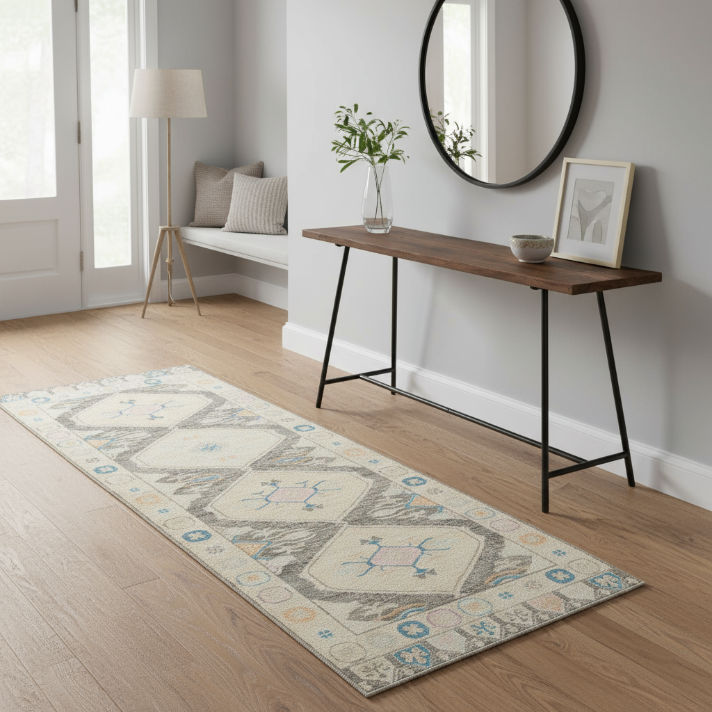 3.2 x 8.10 ft Hand Knotted Oushak Runner