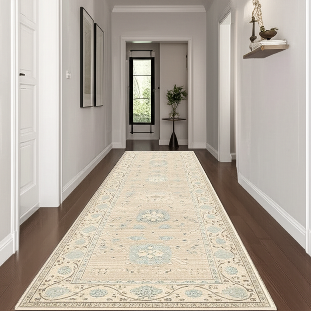 2.11 x 9.11 ft Hand Knotted Oushak Runner