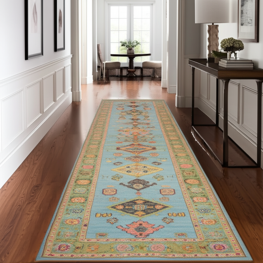 2.9 x 10.3 ft Hand Knotted Oushak Runner