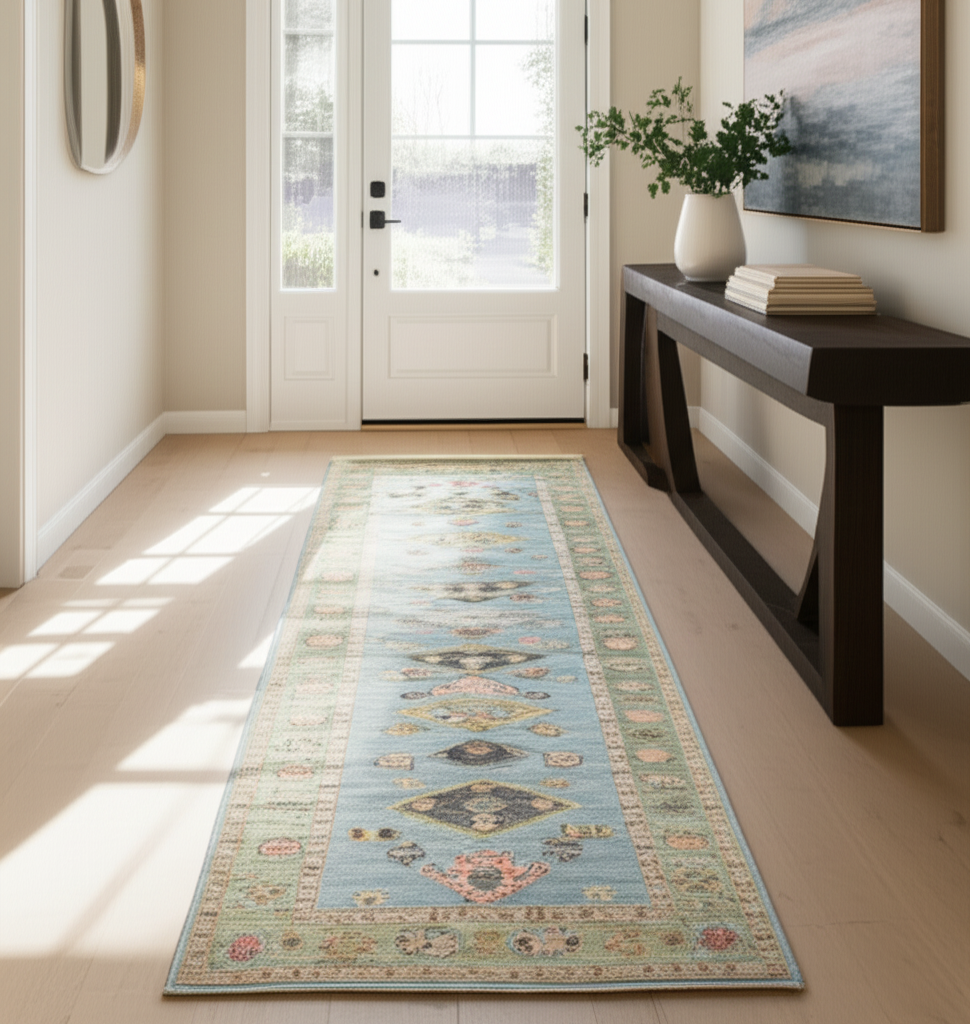 2.9 x 10.3 ft Hand Knotted Oushak Runner