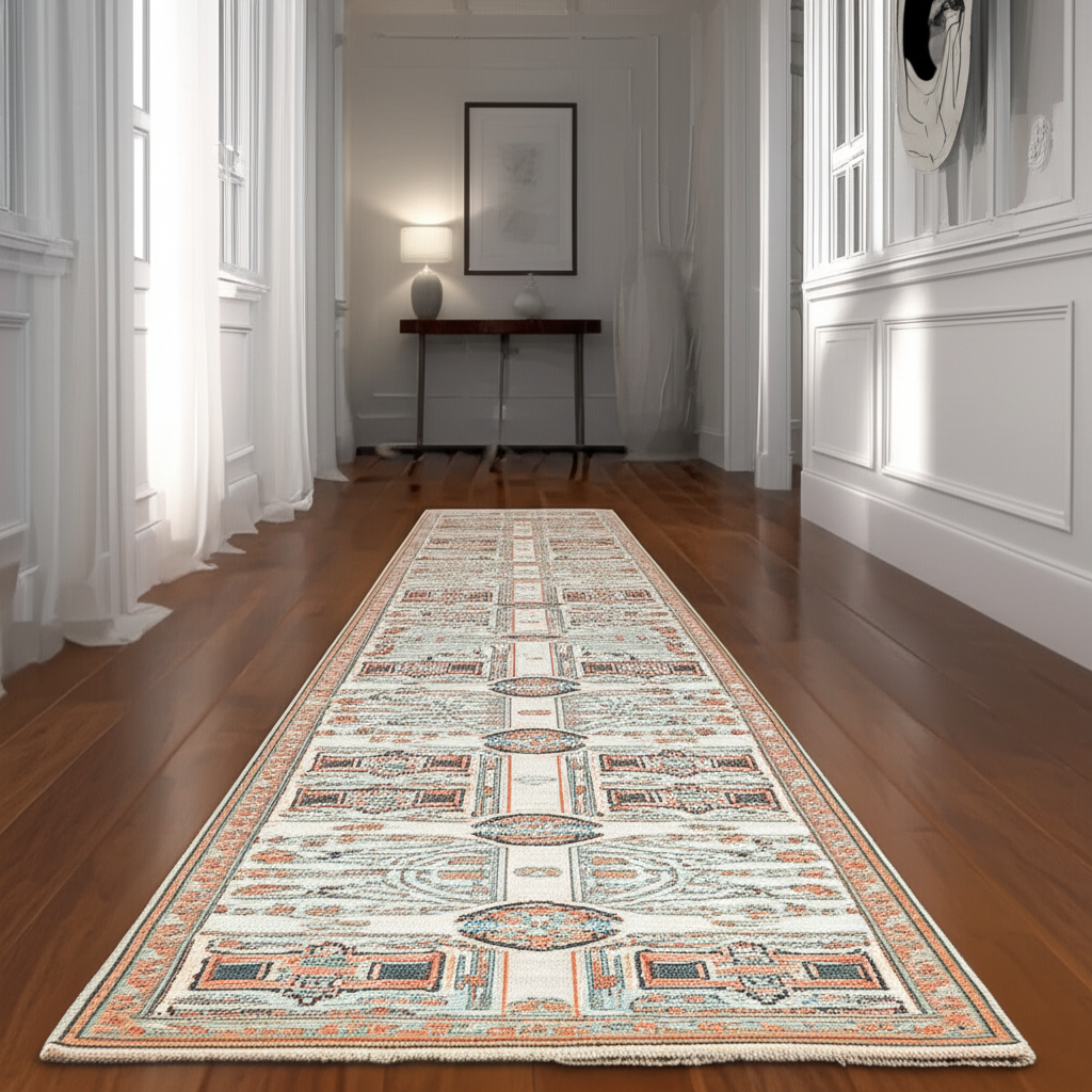 2.8 x 9.7 ft Hand Knotted Oushak Runner