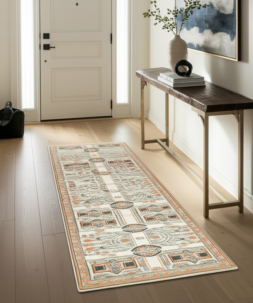 2.8 x 9.7 ft Hand Knotted Oushak Runner
