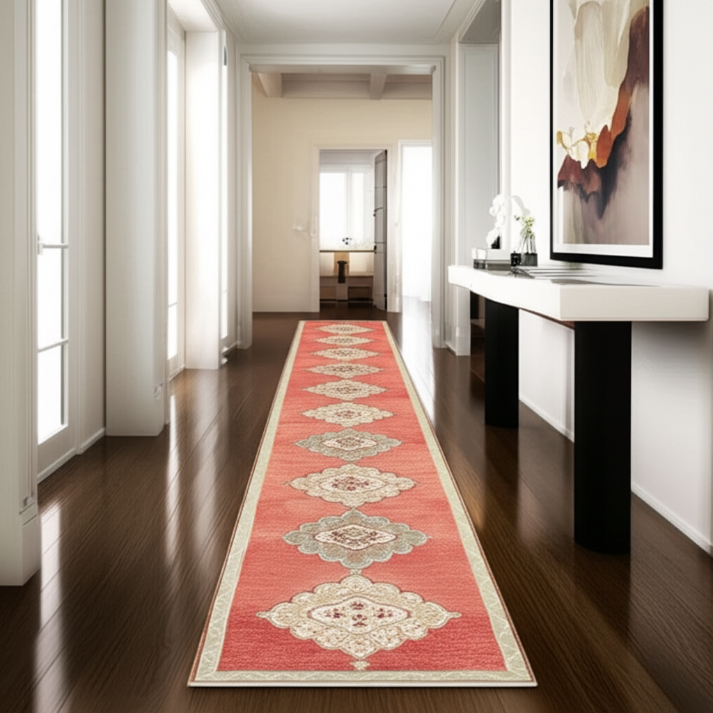 3.2 x 11.9 ft Hand Knotted Vintage Oushak Runner