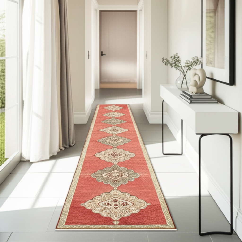 3.2 x 11.9 ft Hand Knotted Vintage Oushak Runner