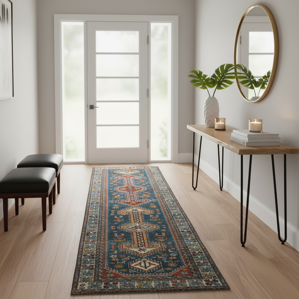 3.1 x 9.8 ft Hand Knotted Vintage Shiraz Runner