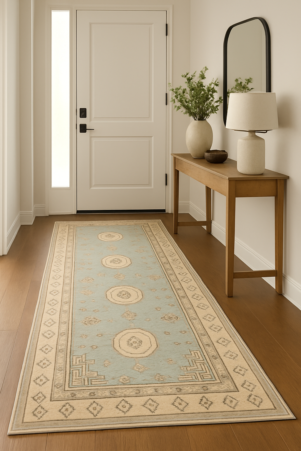 3 x 9.1 ft Hand Knotted Khotan Runner