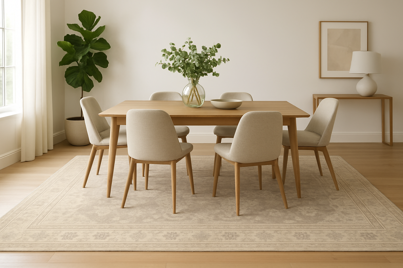 7.7 x 9.9 ft Hand Knotted Oushak Rug