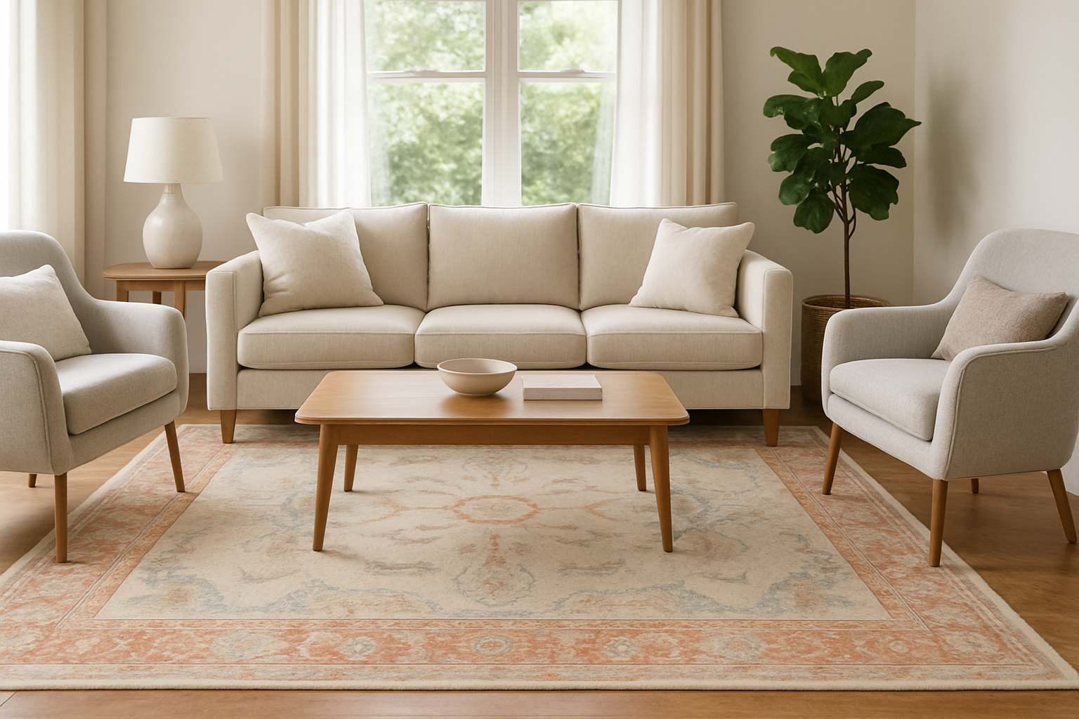 8.2 x 10.4 ft Hand Knotted Oushak Rug