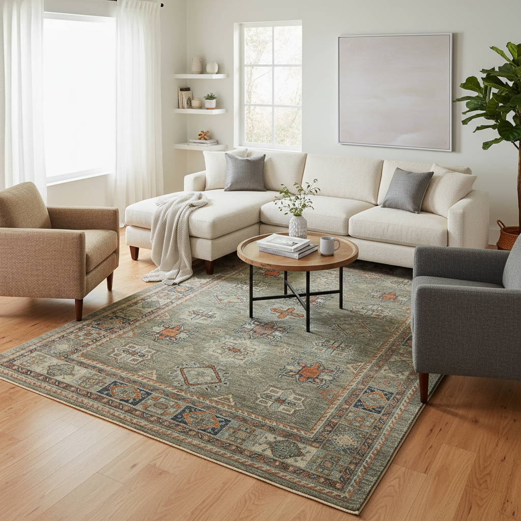 8.4 x 10.8 ft Hand Knotted Oushak Rug