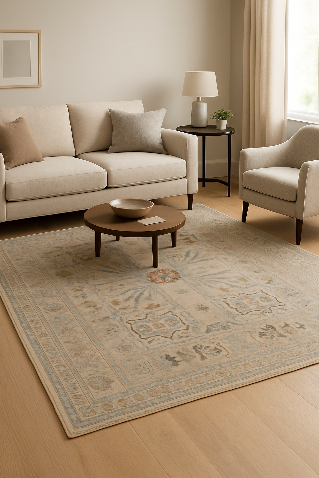 8.2 x 10.2 ft Hand Knotted Oushak Rug