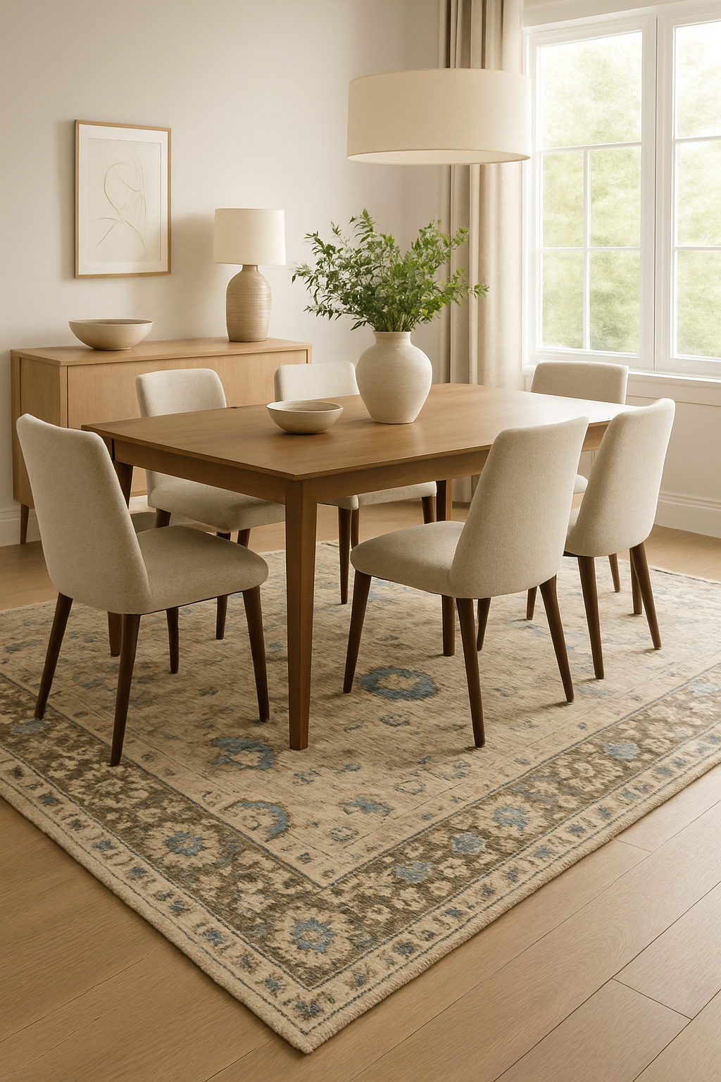 8.2 x 10.4 ft Hand Knotted Oushak Rug
