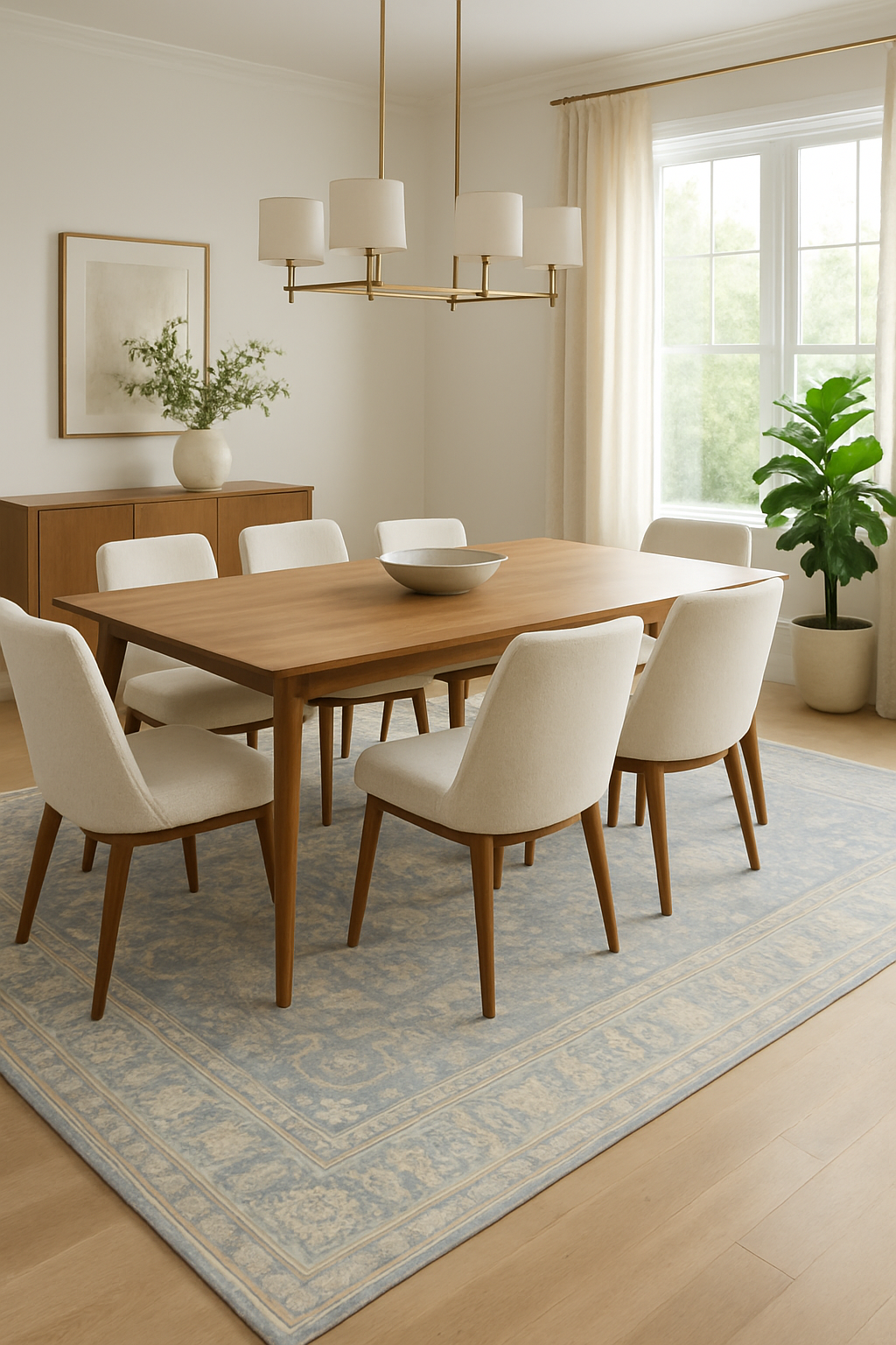 7.9 x 10 ft Hand Knotted Oushak Rug