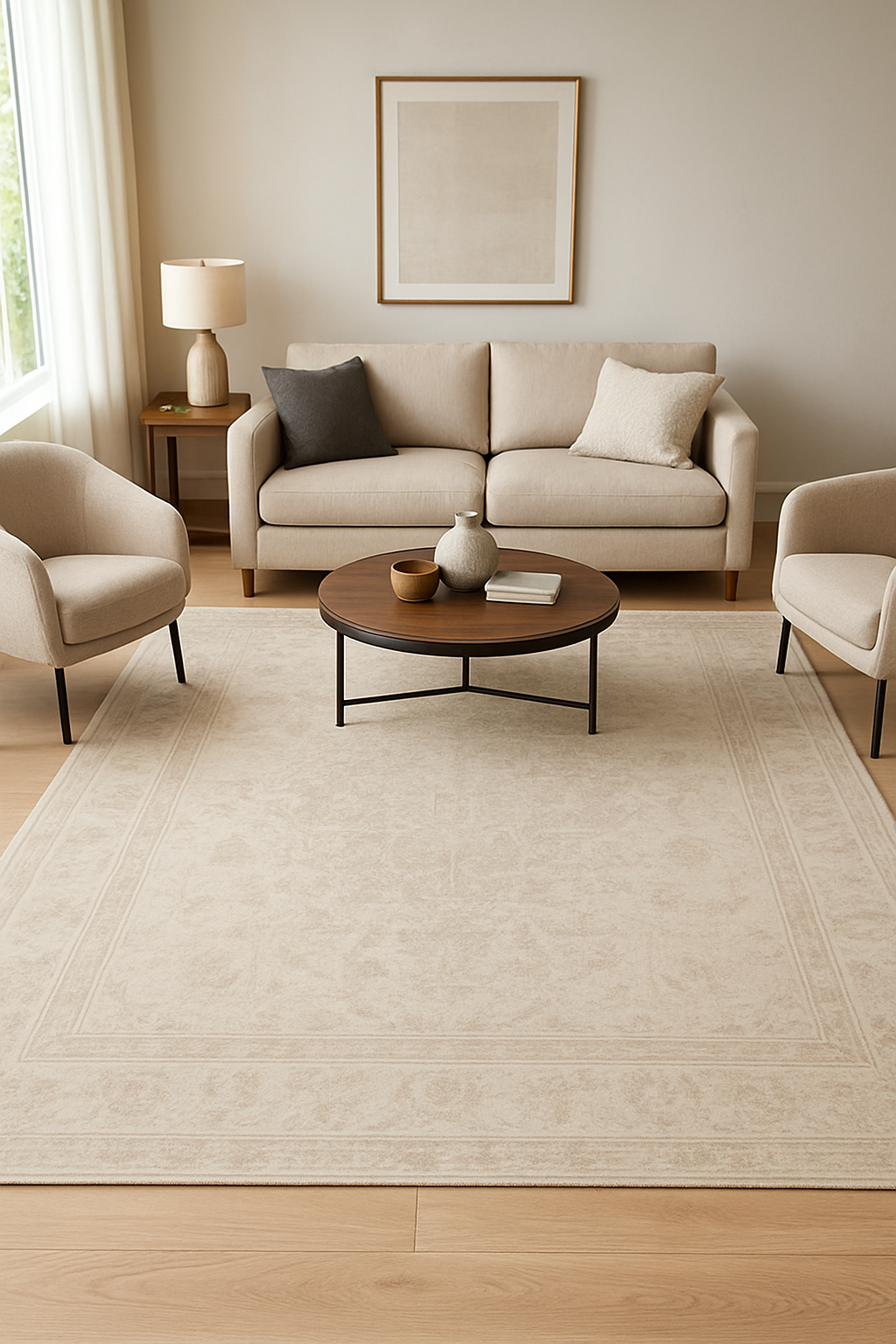 8 x 9.9 ft Hand Knotted Oushak Rug