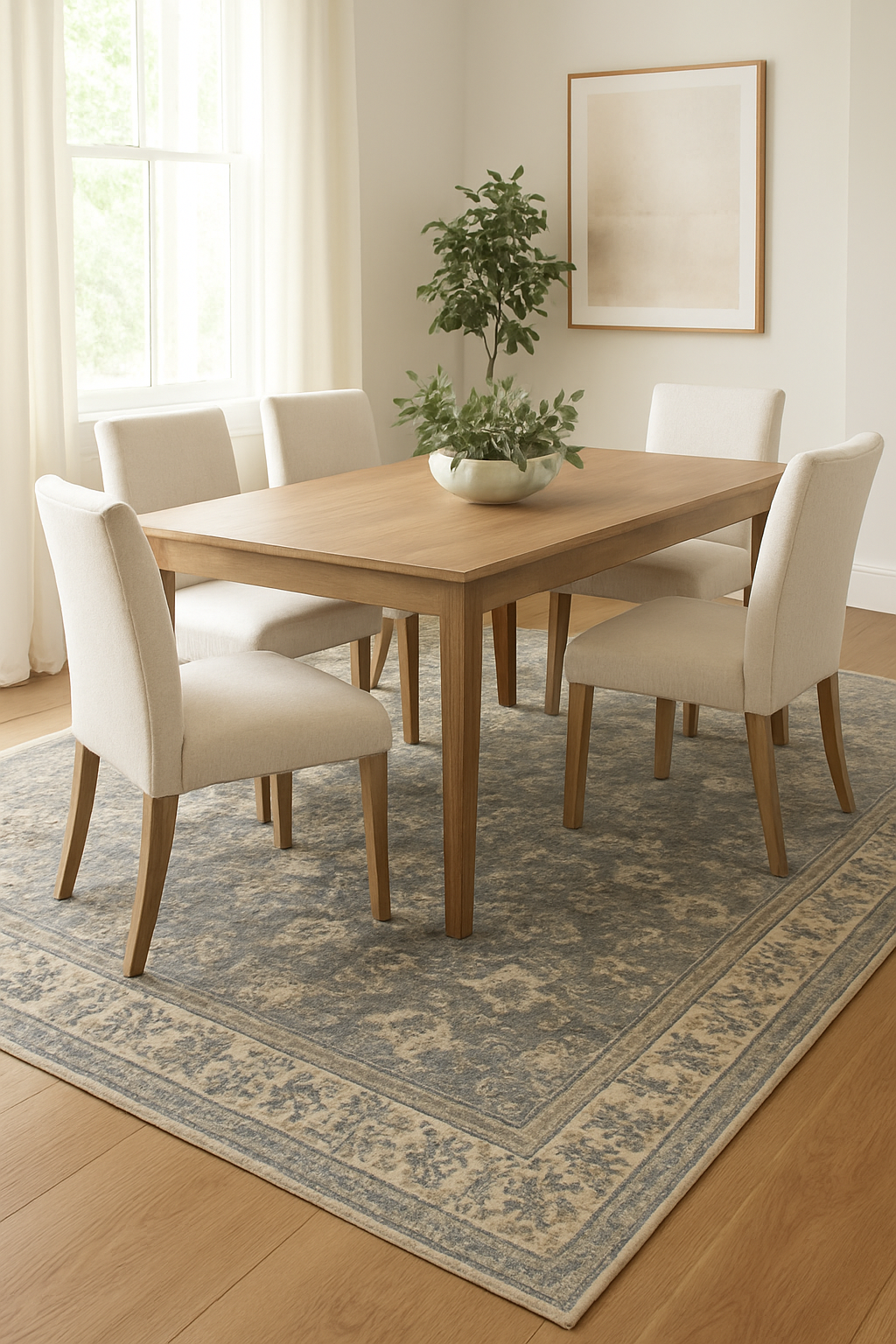 7.6 x 9.3 ft Hand Knotted Oushak Rug