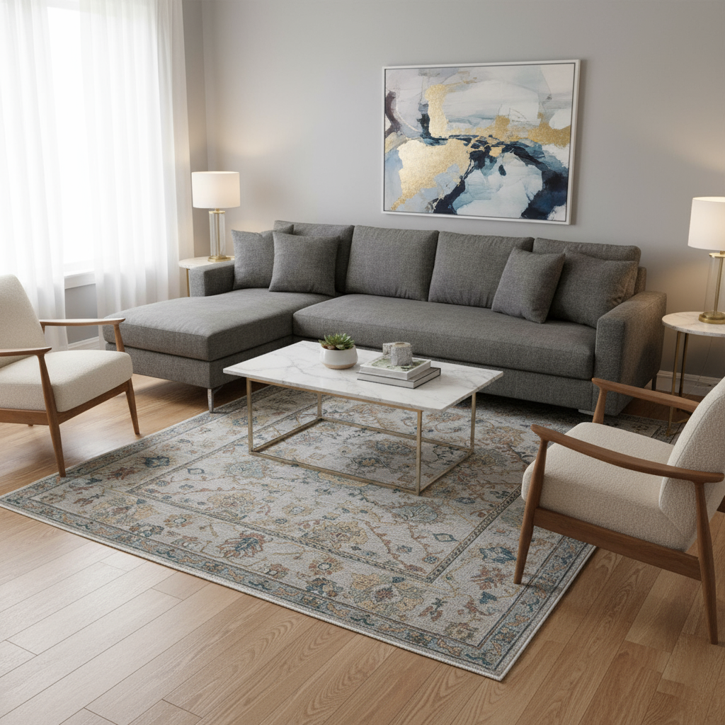 8.11 x 12.2 ft Hand Knotted Oushak Rug