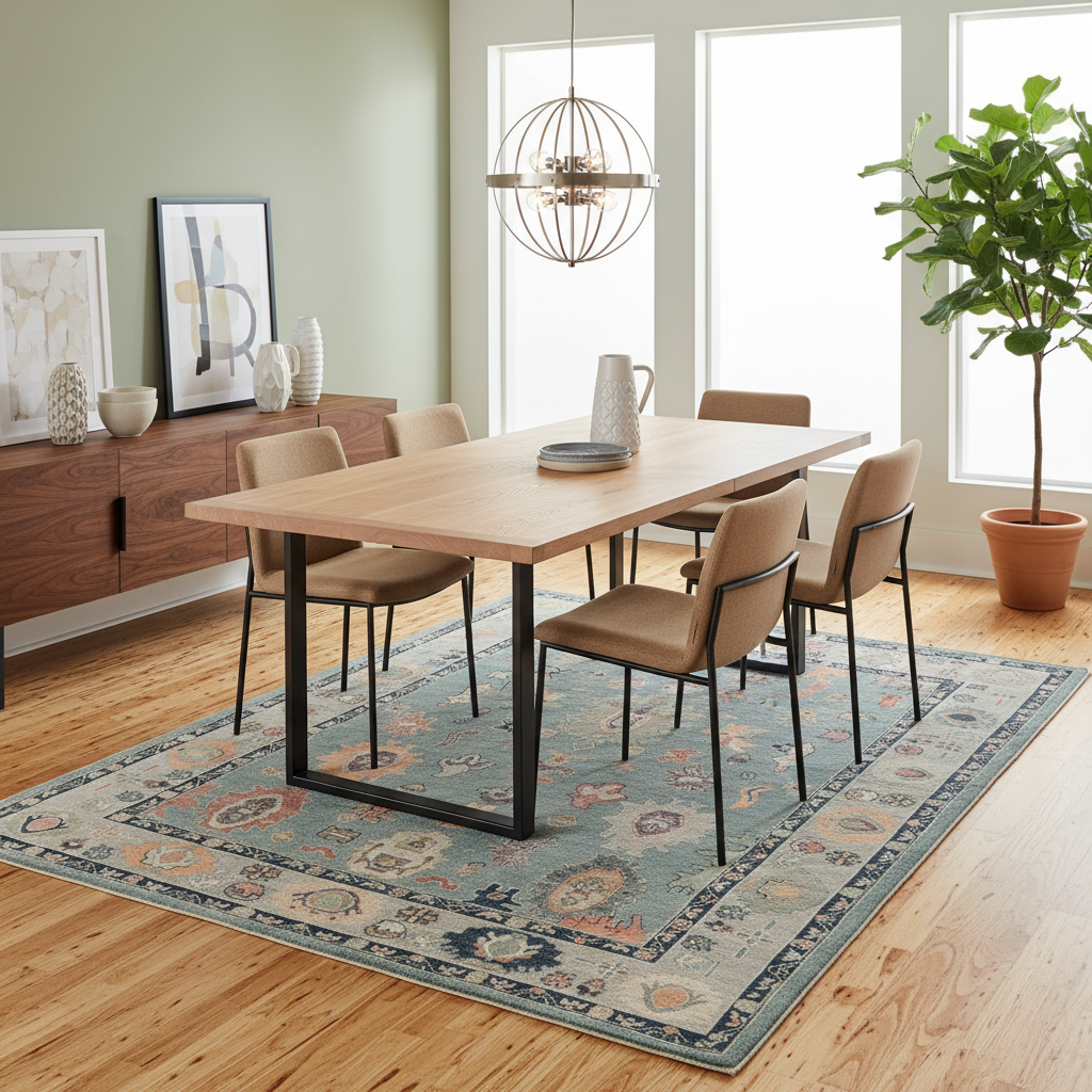 9 x 12 ft Hand Knotted Oushak Rug