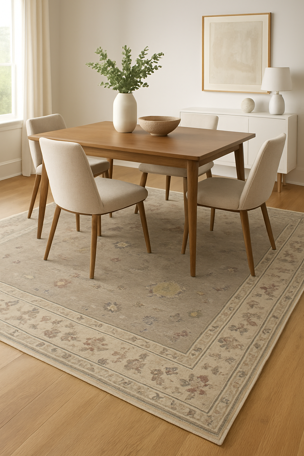 8.9 x 11.7 ft Hand Knotted Oushak Rug