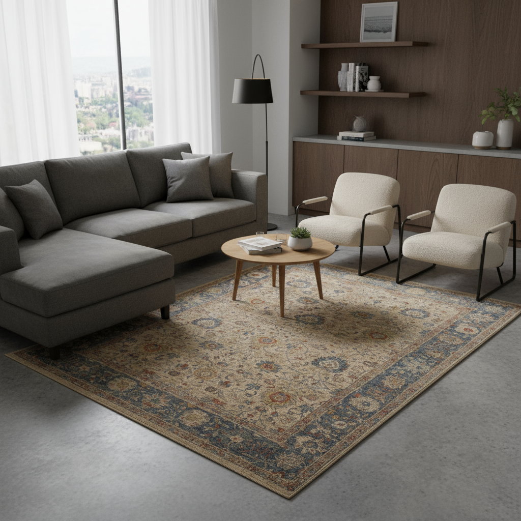 8.10 x 11.11 ft Hand Knotted Oushak Rug