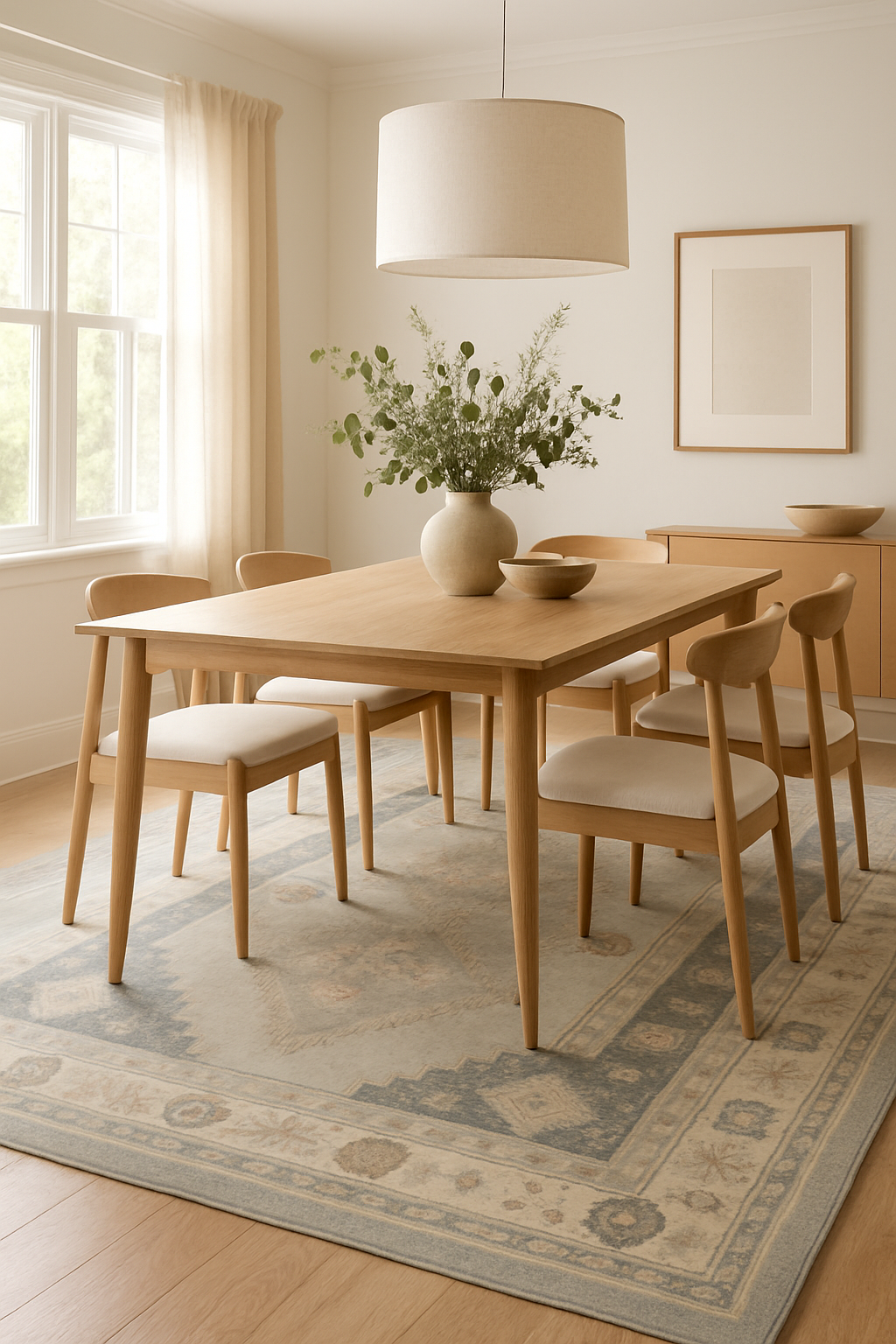 8.10 x 12.7 ft Hand Knotted Oushak Rug