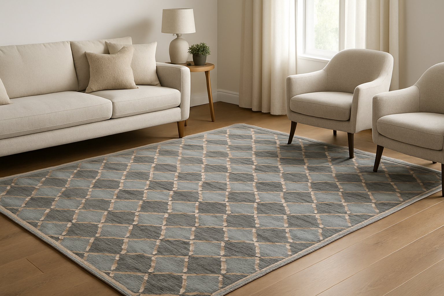 9.2 x 12 ft Hand Knotted Scandinavian Rug