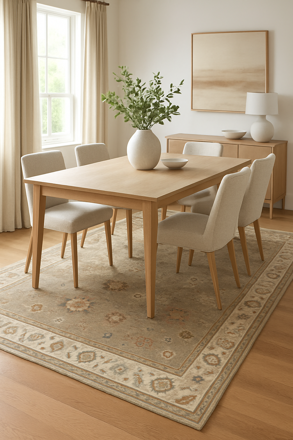 8.10 x 12.9 ft Hand Knotted Oushak Rug
