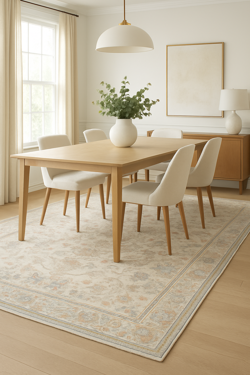 8.11 x 12.1 ft Hand Knotted Oushak Rug
