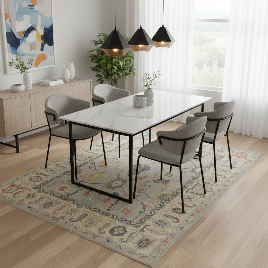 9.2 x 11.10 ft Hand Knotted Sultanabad Rug