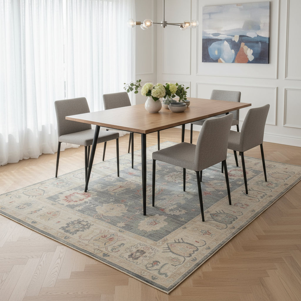 8.7 x 11.9 ft Hand Knotted Oushak Rug