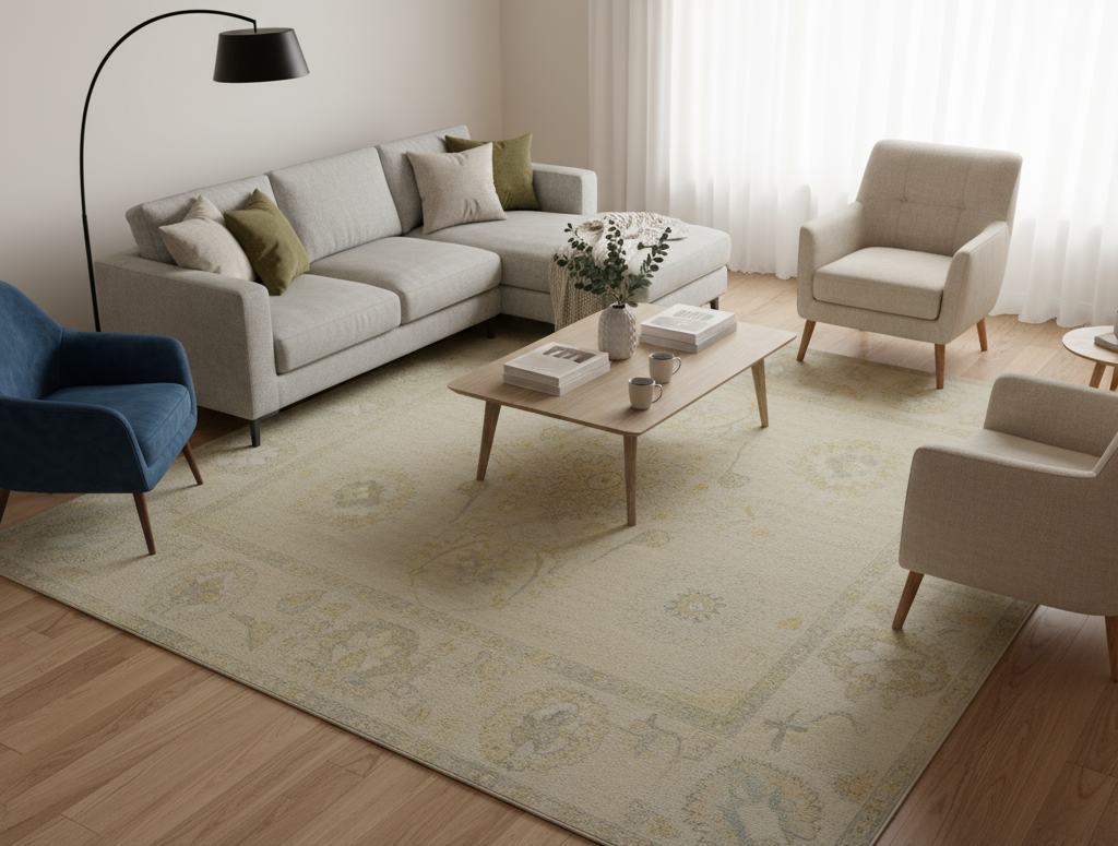 10 x 13.2 ft Hand Knotted Persian Mahal Rug