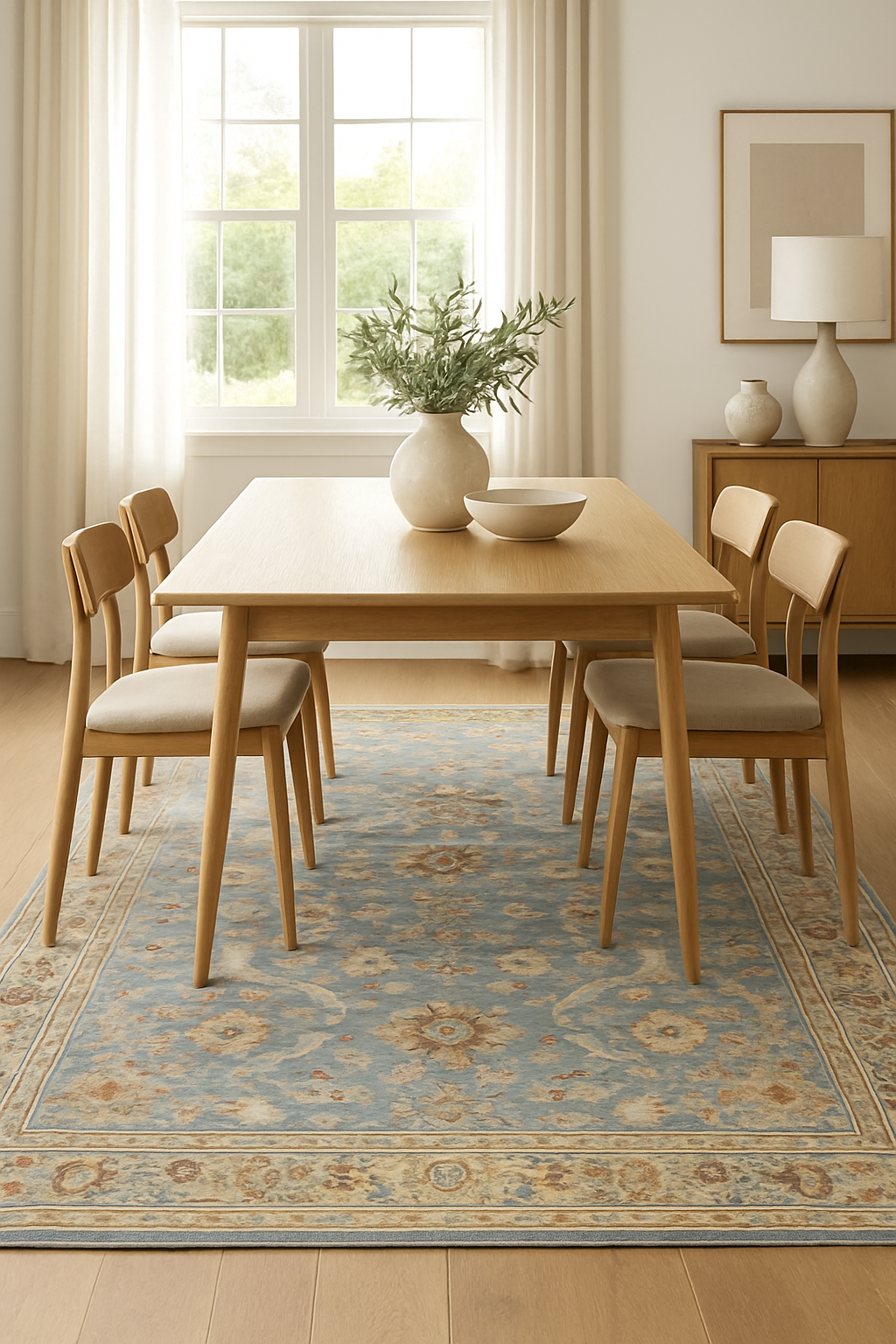 9 x 12 ft Hand Knotted Oushak Rug
