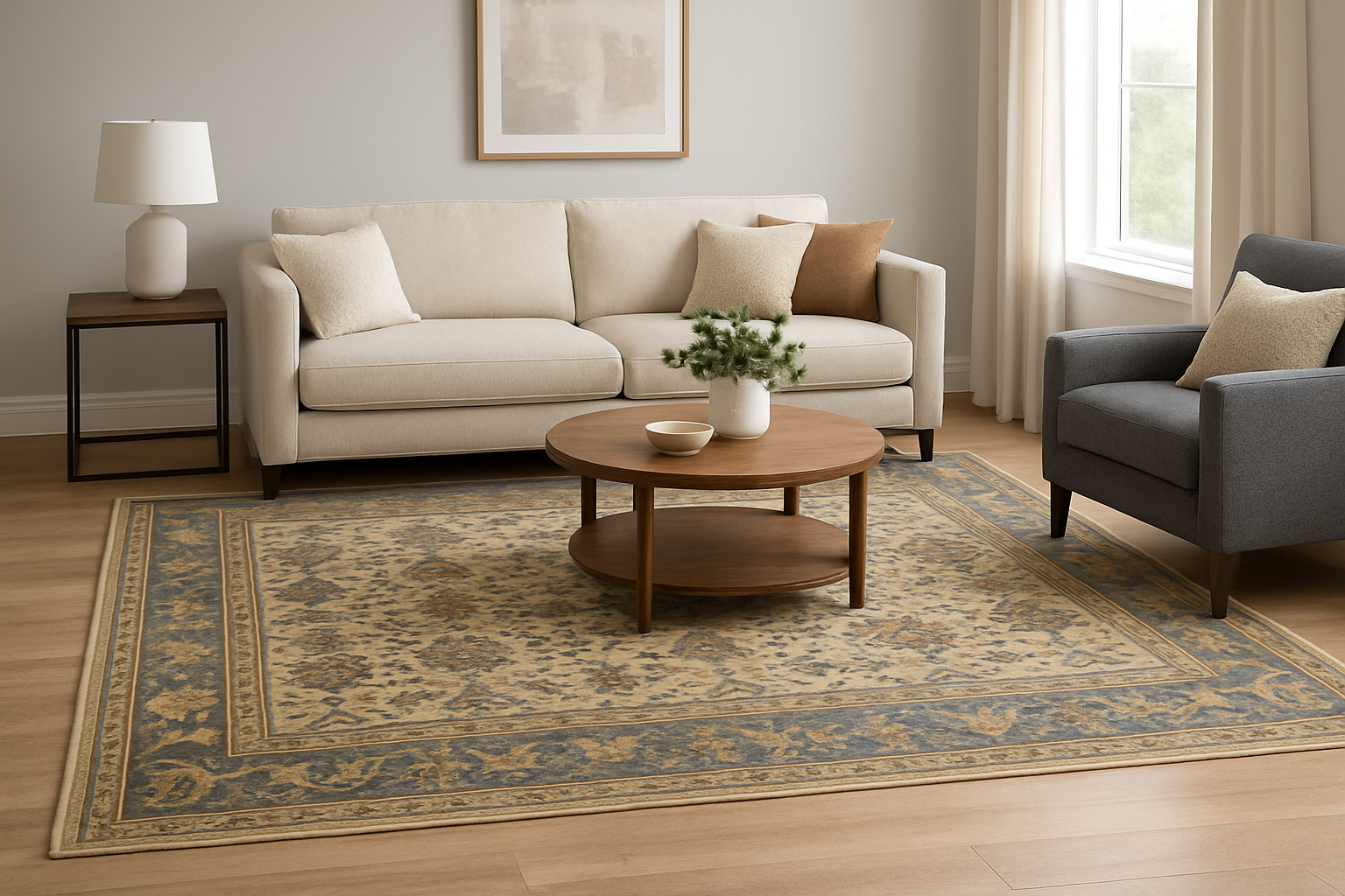 9.3 x 11.7 ft Hand Knotted Sultanabad Rug