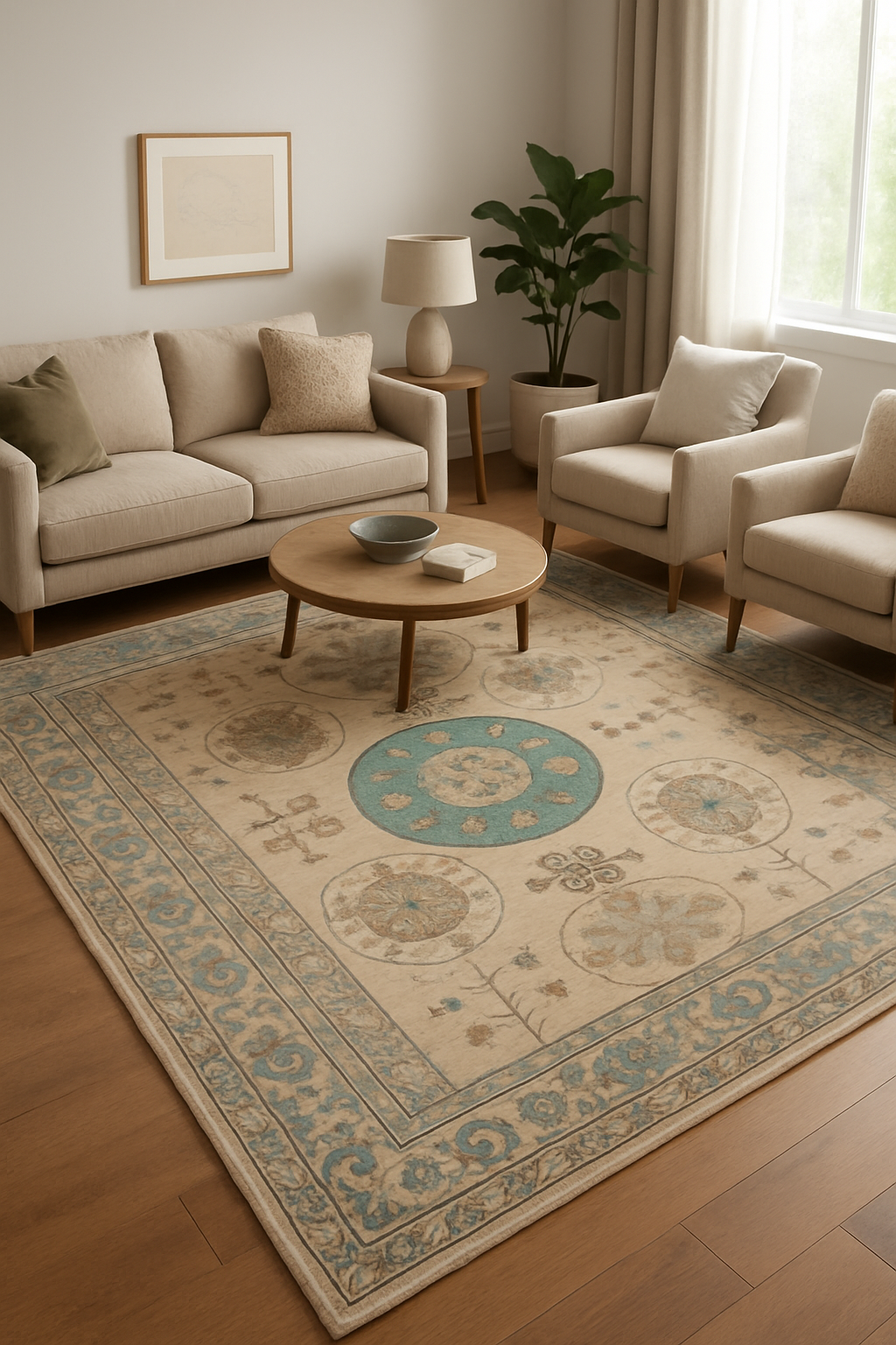 11.11 x 16.10 ft Hand Knotted Khotan Rug