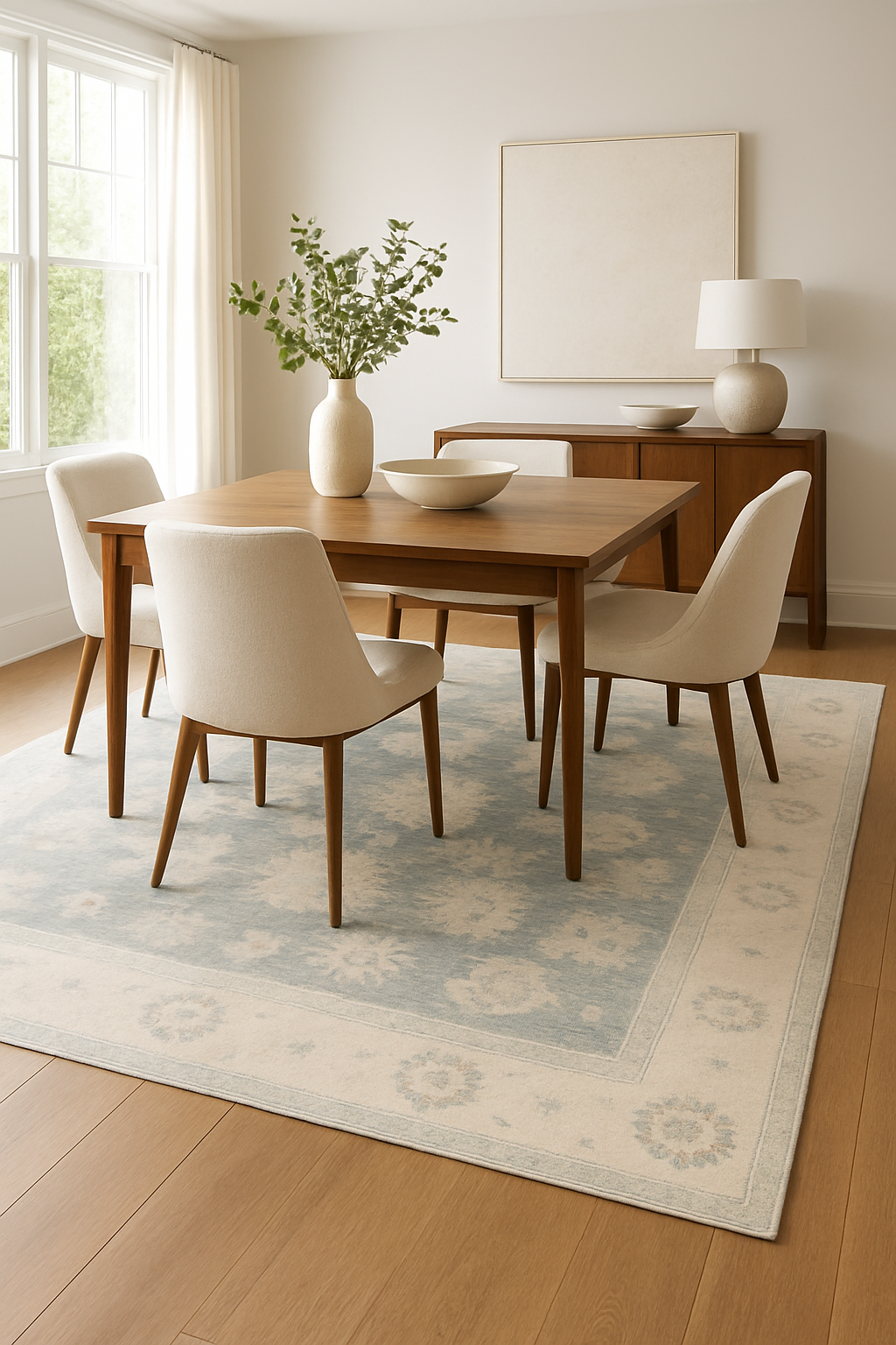 9.7 x 13.8 ft Hand Knotted Oushak Rug