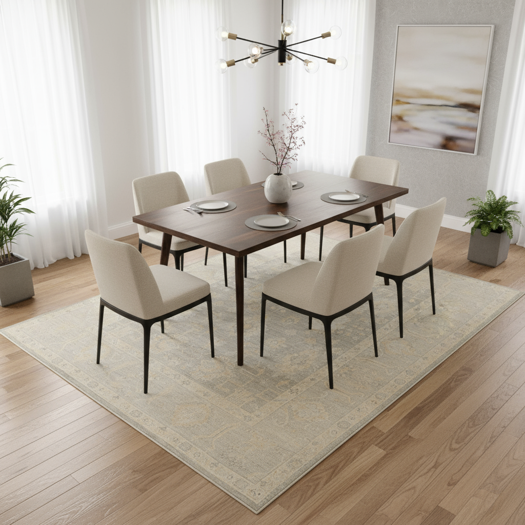 8.10 x 11.9 ft Hand Knotted Oushak Rug