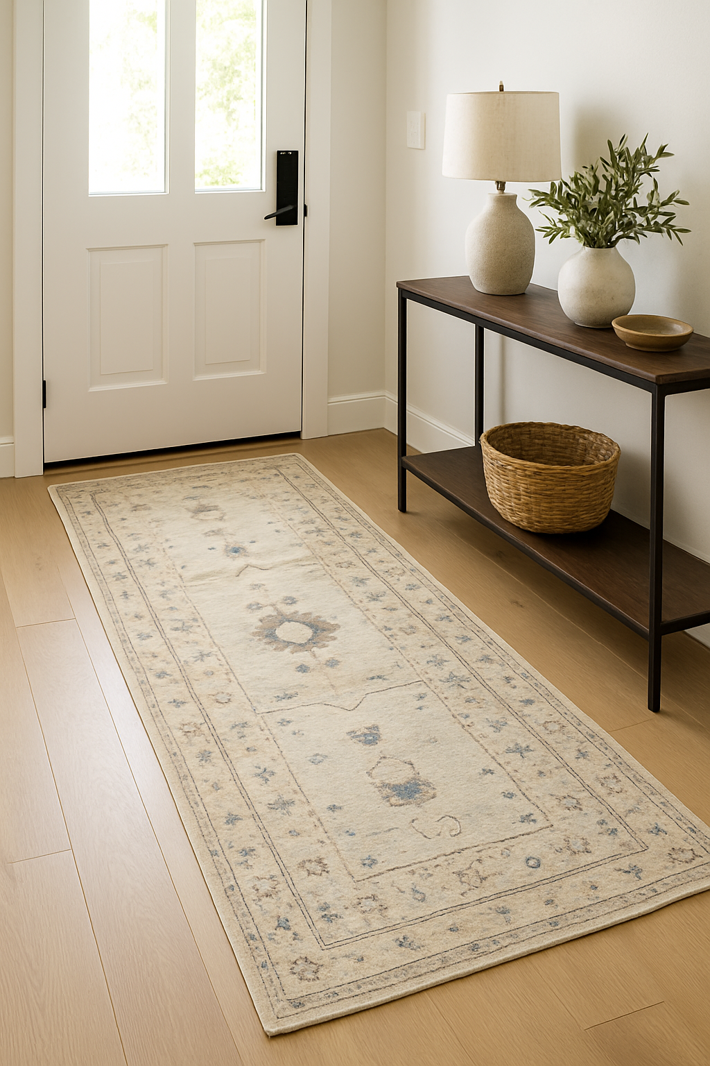2.10 x 8 ft Hand Knotted Oushak Runner