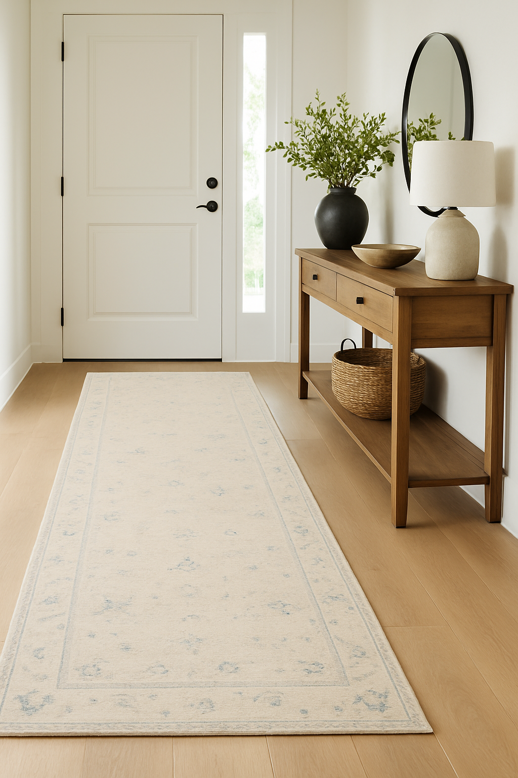 3 x 11.5 ft Hand Knotted Oushak Runner