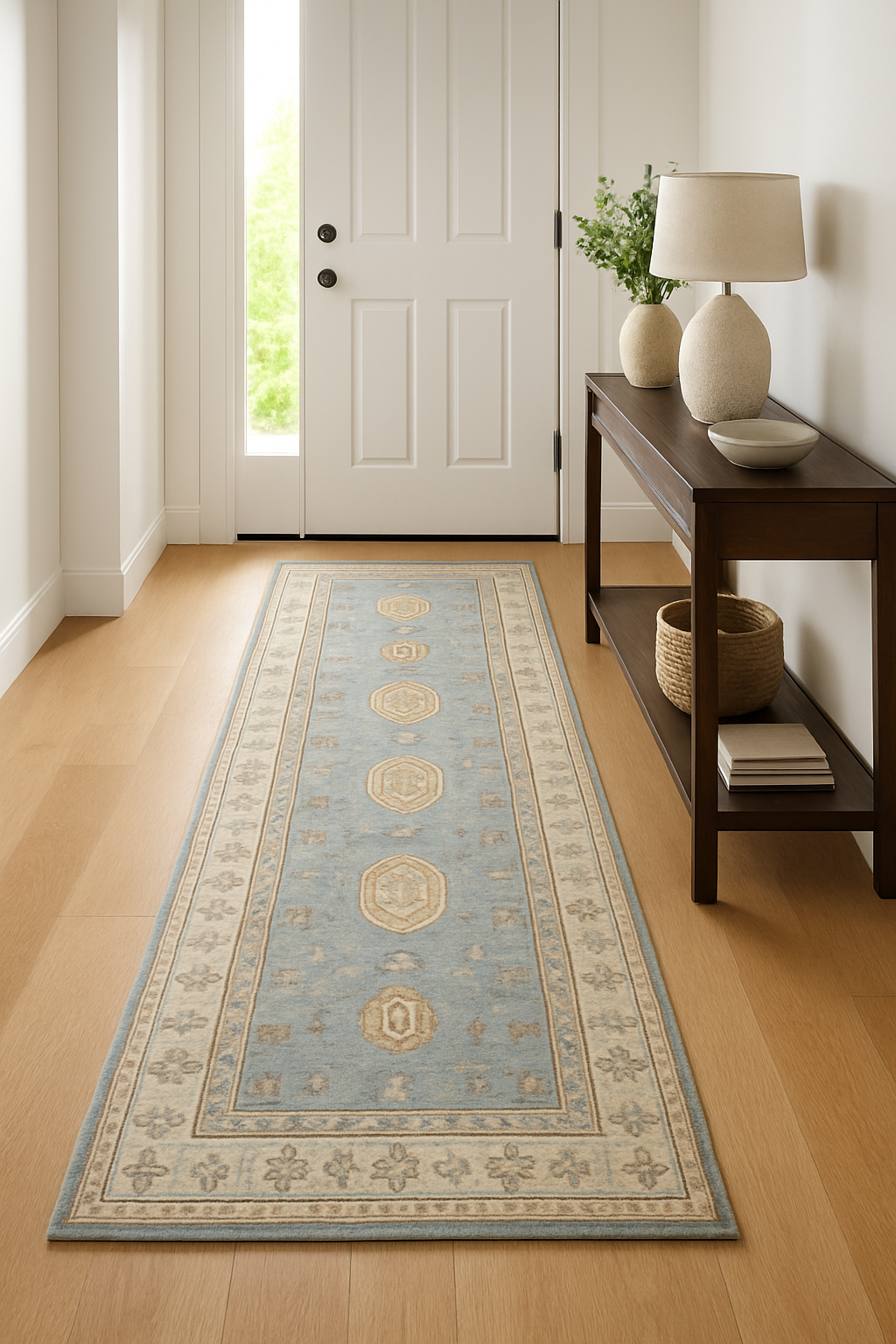 3.2 x 12.9 ft Hand Knotted Khotan Runner