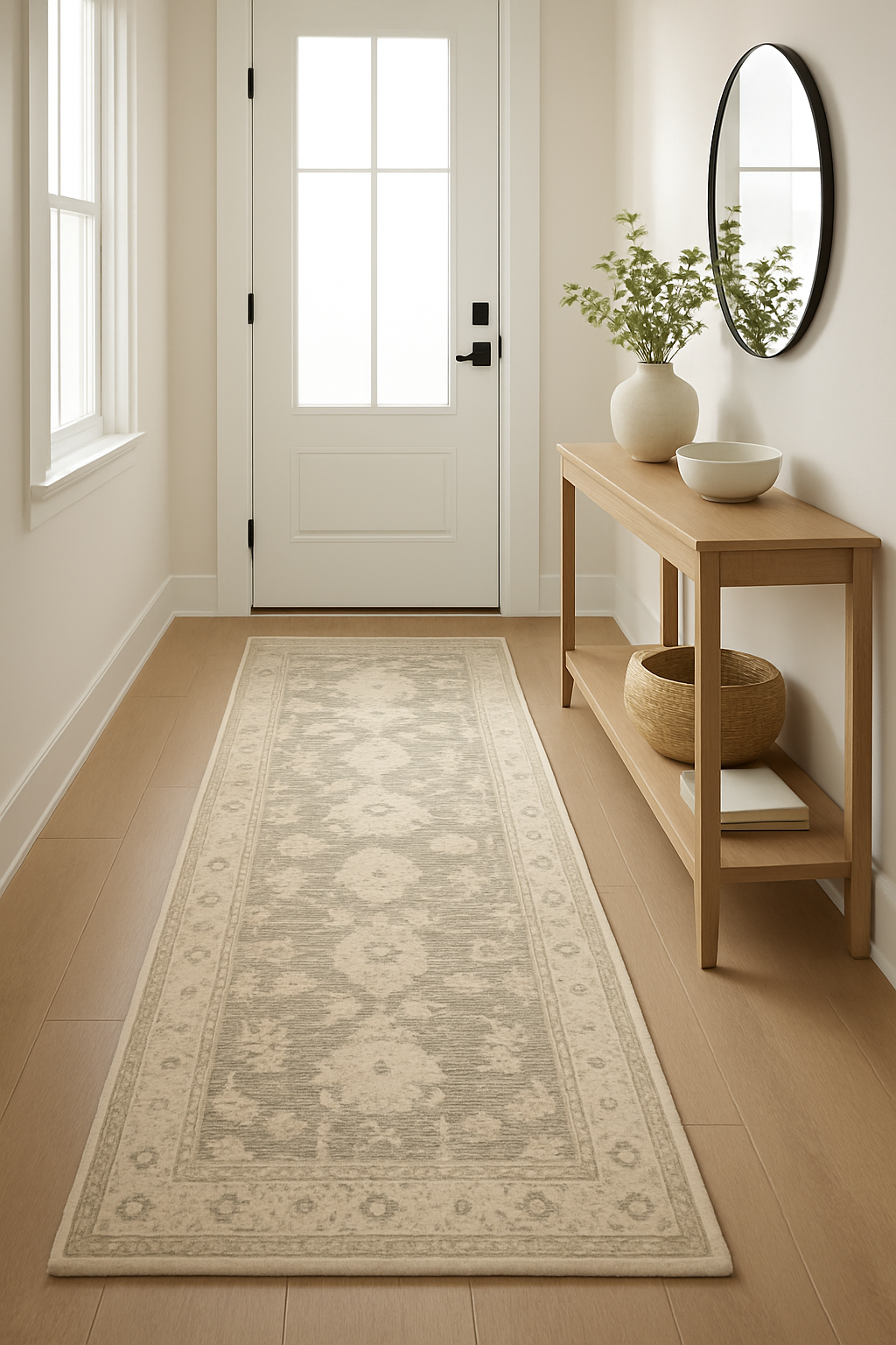 2.10 x 10.11 ft Hand Knotted Oushak Runner