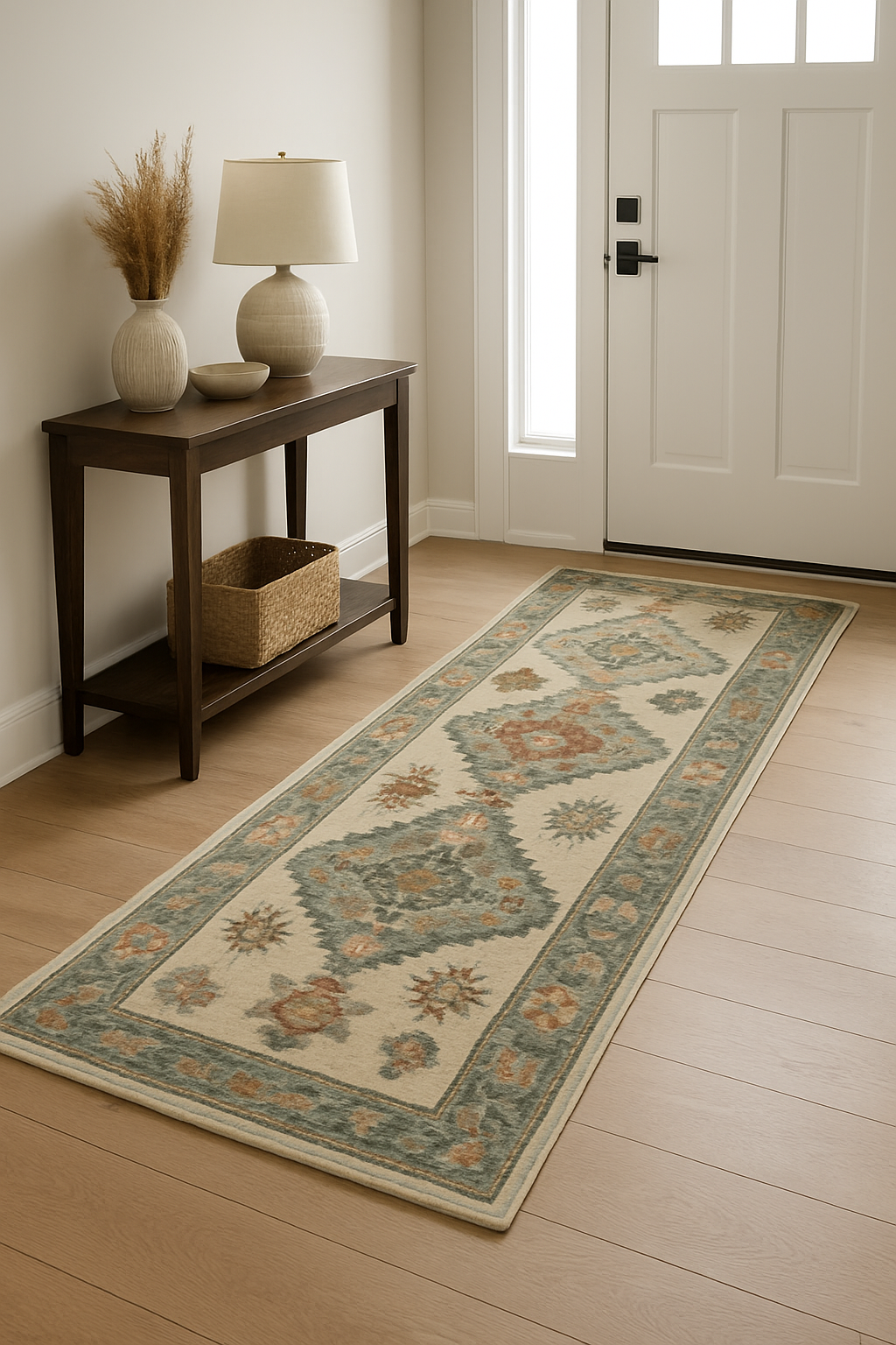 3.4 x 10 ft Hand Knotted Oushak Runner
