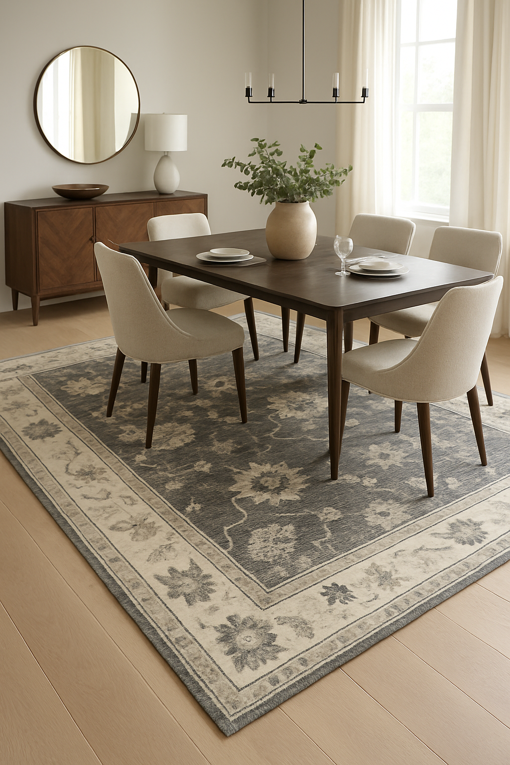 9.1 x 11.8 ft Hand Knotted Oushak Rug