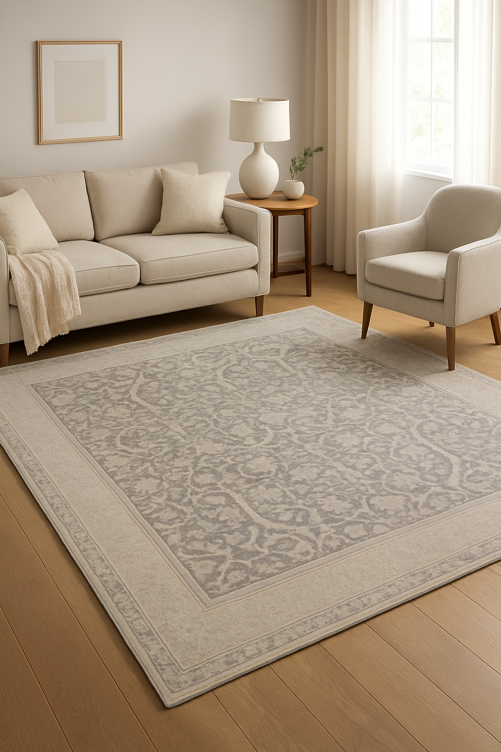 8.11 x 11.11 ft Hand Knotted Super Oushak Rug