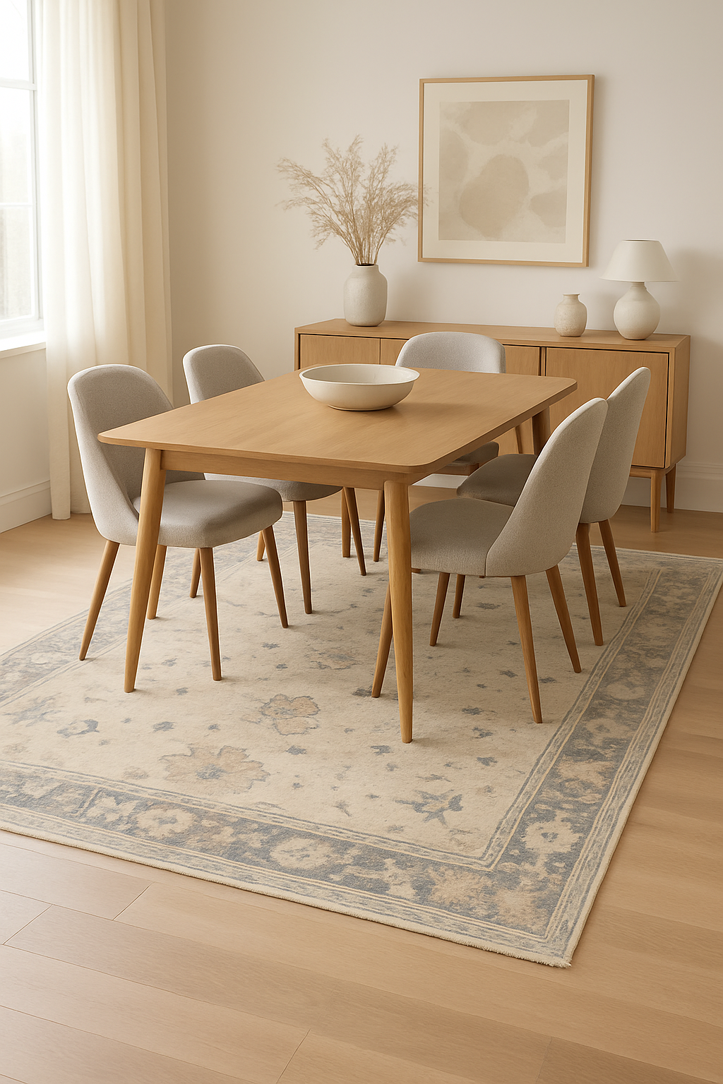 8.1 x 9.9 ft Hand Knotted Oushak Rug