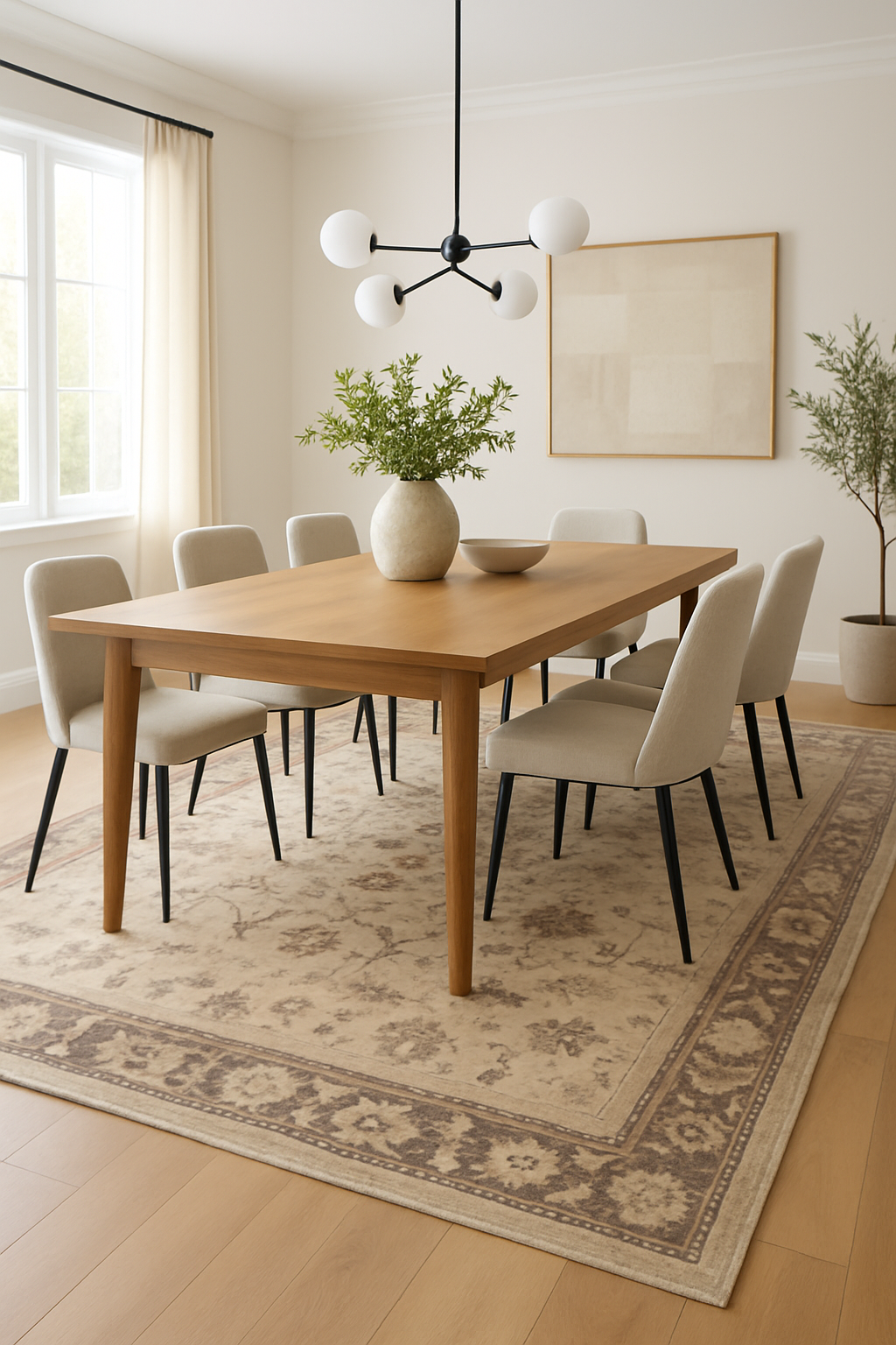 9 x 11.10 ft Hand Knotted Oushak Rug
