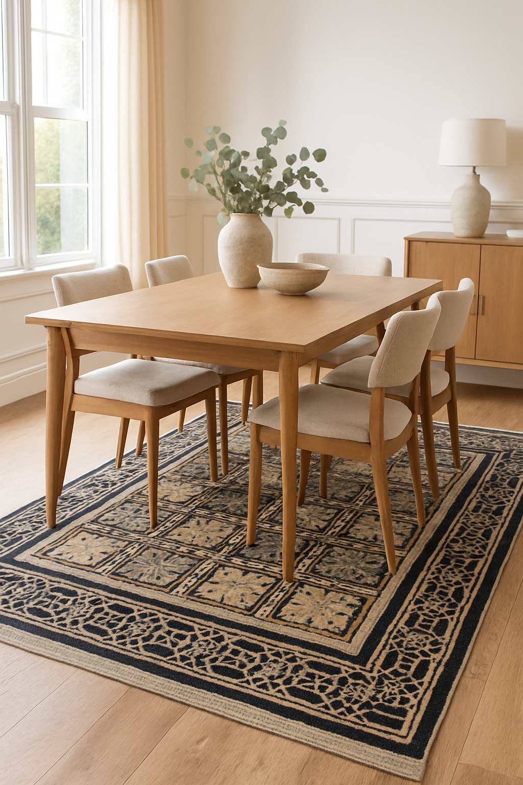 9.1 x 13.3 ft Hand Knotted Oushak Rug