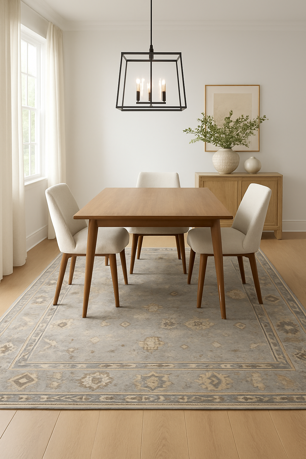 9.2 x 12.3 ft Hand Knotted Oushak Rug