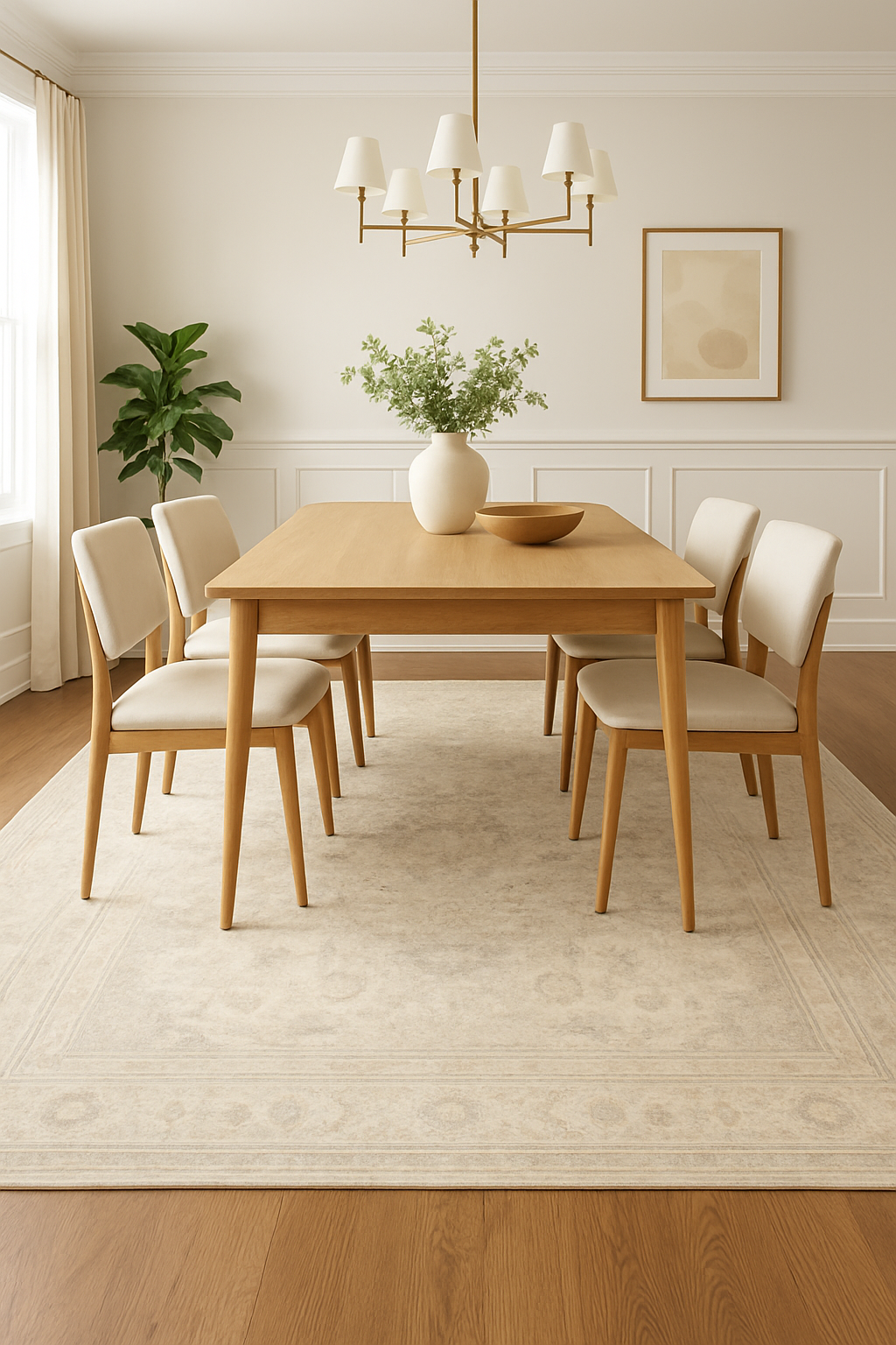 8 x 9.10 ft Hand Knotted Oushak Rug