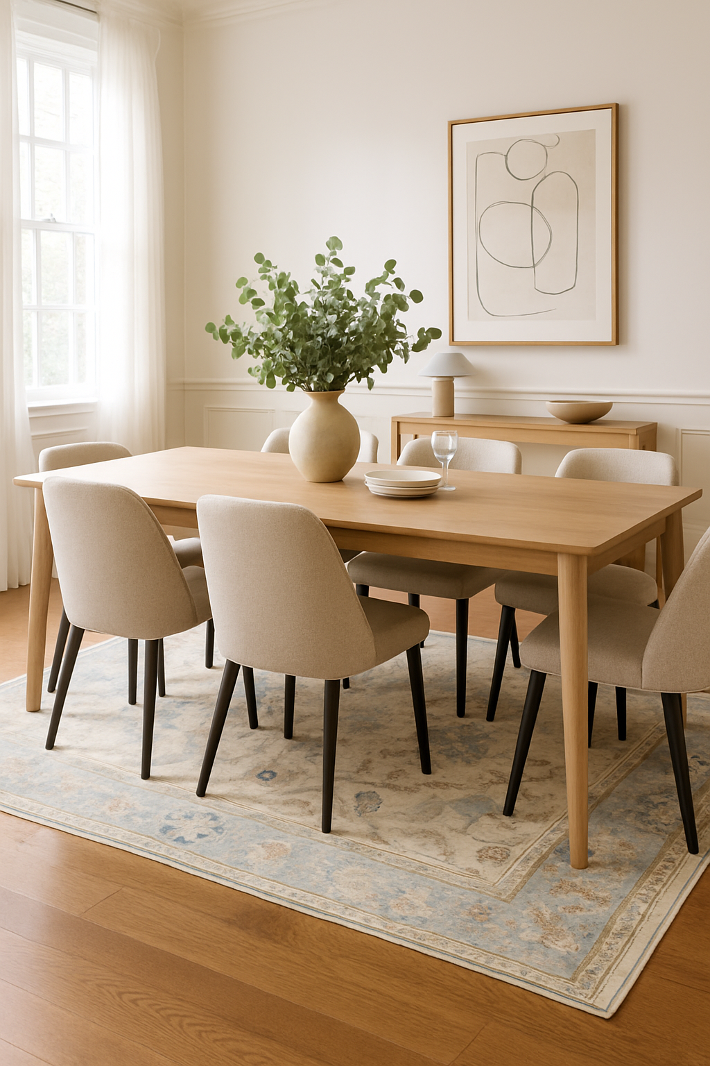 8.10 x 10.9 ft Hand Knotted Oushak Rug