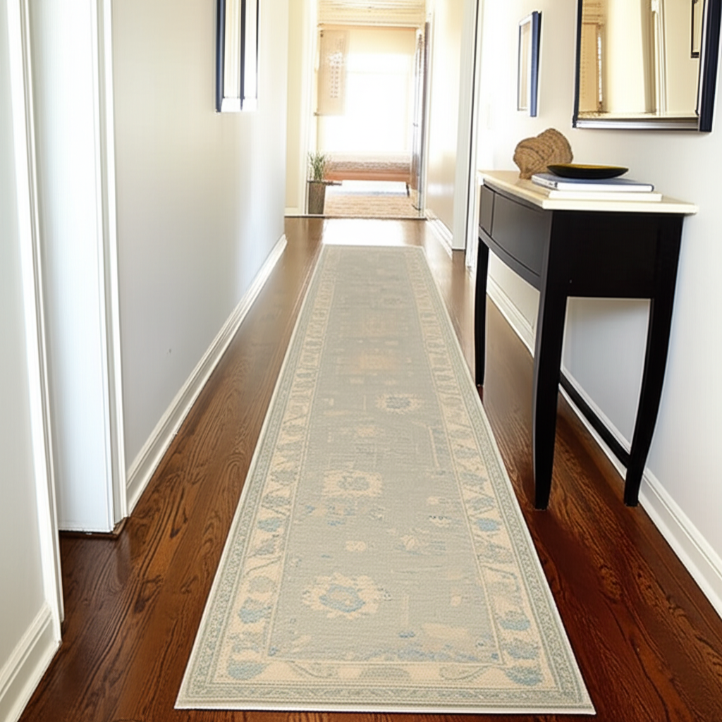 3.1 x 17.1 ft Hand Knotted Oushak Runner
